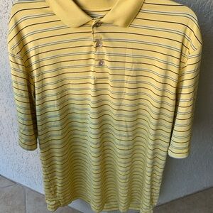 Slazenger yellow stripe shirt